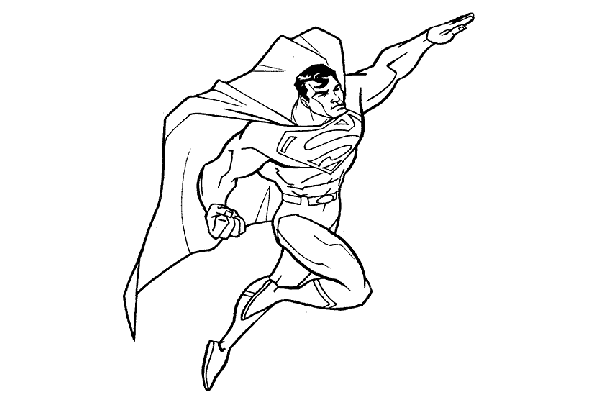 superman målarbild
