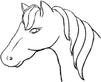 häst målarbild